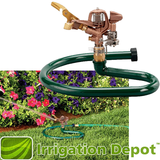 3/4 Brass Impact Sprinkler on Ring Base - Irrigation Depot