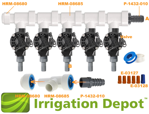 Sprinkler Valve Manifold Kit